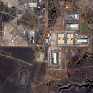Satellite image of Crusoe Goodnight Campus for Google (Project Llano)
