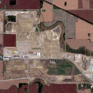 Satellite image of Meta Lebanon Data Center Campus (LEAP District)