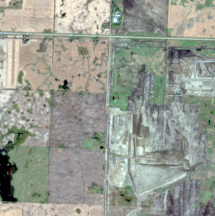 Satellite image of Meta Sturgeon County AI Data Center