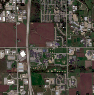 Satellite image of QTS Cedar Rapids Data Center Campus