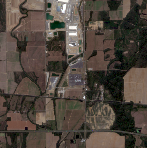 Satellite image of Richland Parish Data Center (Hyperion)